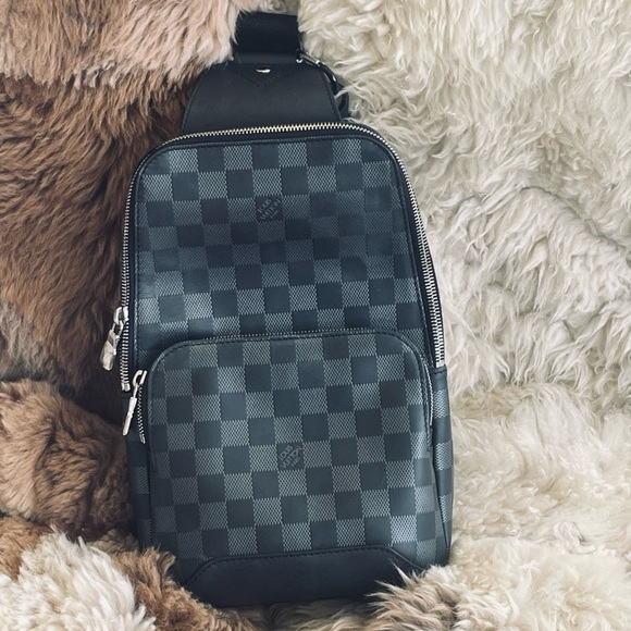Louis Vuitton Other - 🖤 Louis Vuitton  Damier Infini Avenue Sling Bag in Onyx and Silver